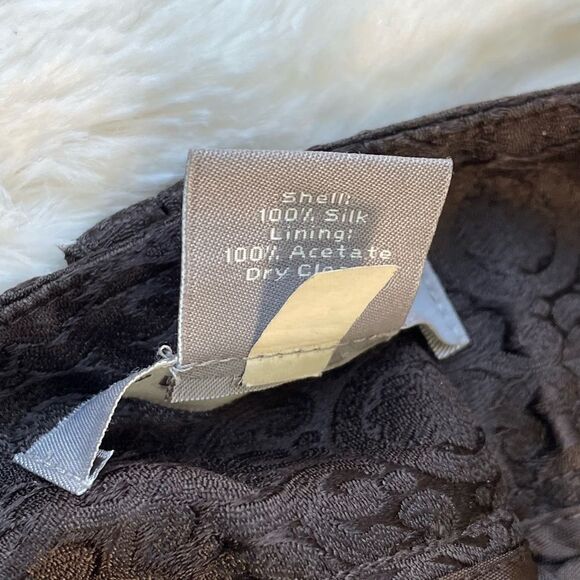 Ann Taylor Brown Mid Rise Wide Leg Trouser - Women’s 14 - Picture 6 of 8